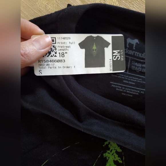 Stickrmule - Evergreen Minds 100% Cotton T-Shirt, Size S - Picture 3 of 5